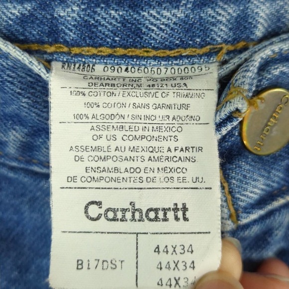 Carhartt Men's Relaxed Distresses Tapered Denim - Picture 9 of 14